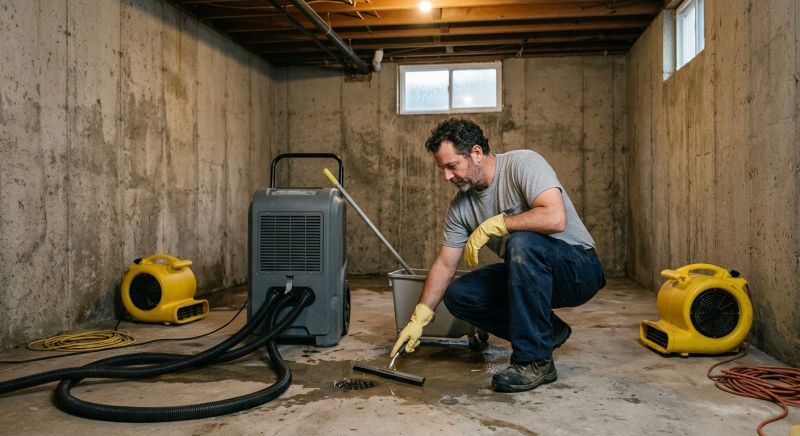 Basement Drying in Mesa, AZ