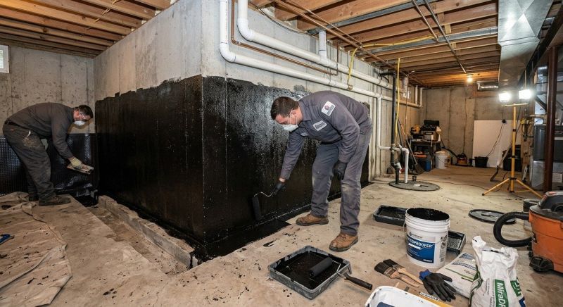 Basement Walls Waterproofing in Greenville, SC