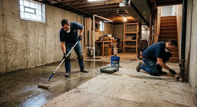 Basement Concrete Sealing in Fredericksburg, VA