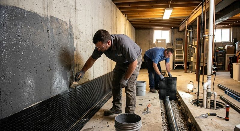 Basement Walls Waterproofing in Fredericksburg, VA