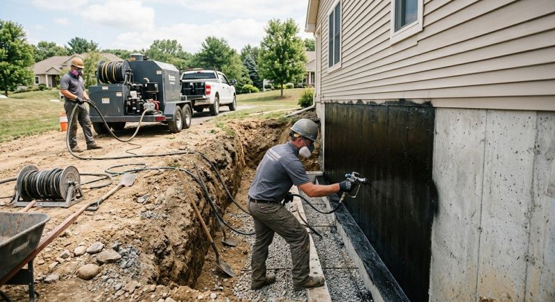 Concrete Foundation Sealing in Fredericksburg, VA