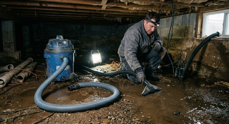 Crawlspace Water Cleanup in Gilbert, AZ