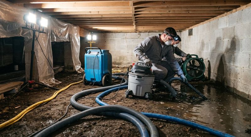 Crawlspace Water Restoration in Chandler, AZ