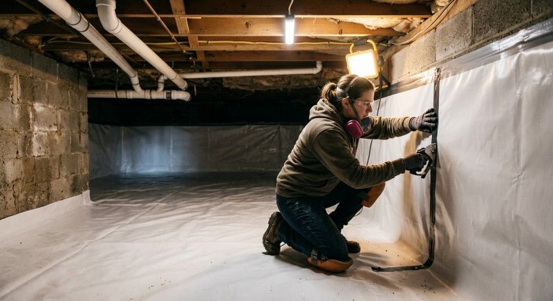 Crawlspace Waterproofing in Fredericksburg, VA