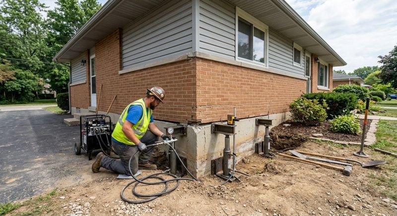 Foundation Pier Leveling in Columbus, OH