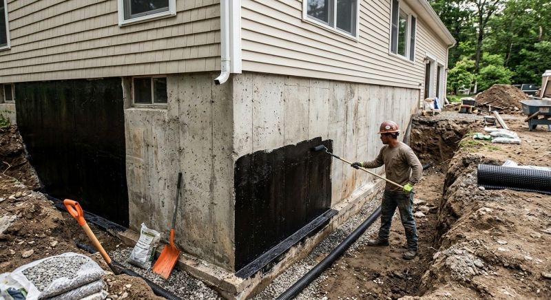 Wall Waterproofing in Fredericksburg, VA