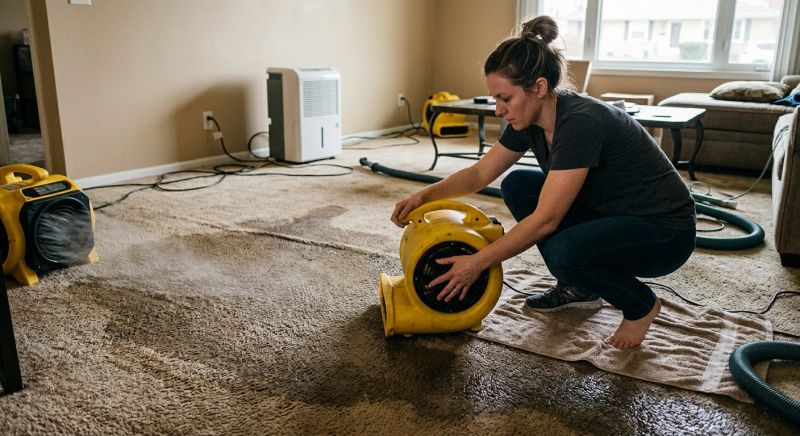Wet Carpet Drying in Scottsdale, AZ