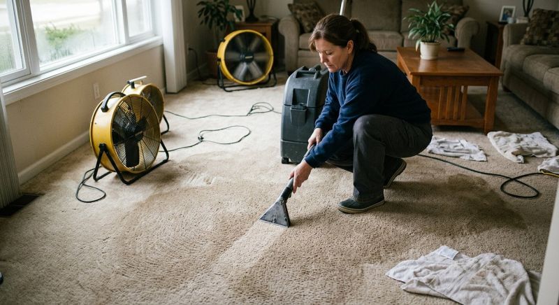 Wet Carpet Restoration in Chandler, AZ